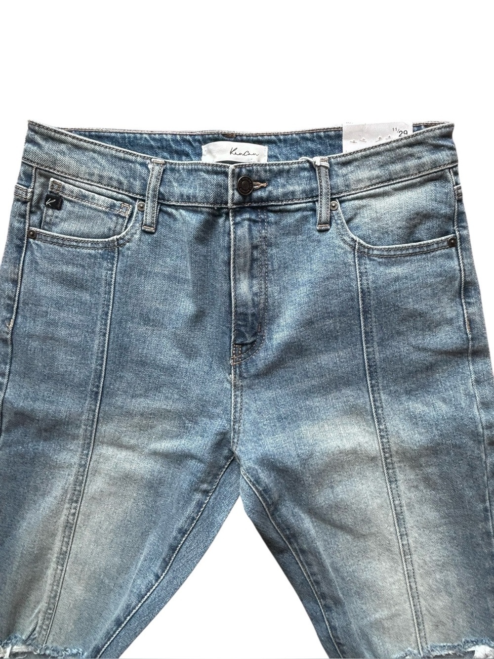 NWT Kancan Straight Leg Jeans Size 11/29 | Distressed Denim